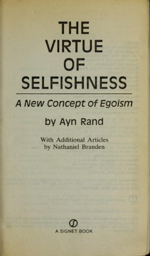 The virtue of selfishness (1970, Signet/New American Library)